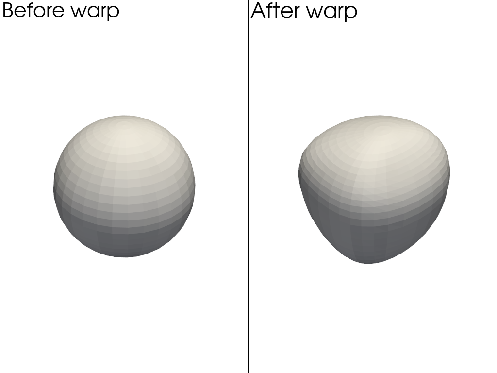 warp by vector